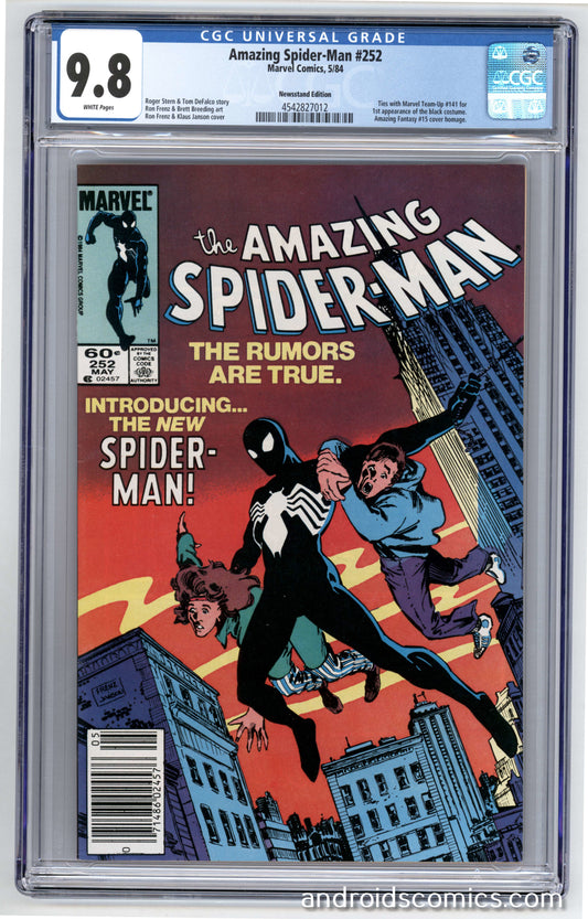 Amazing Spider-Man #252 CGC 9.8 Newsstand