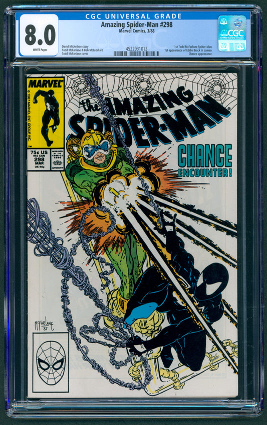 Amazing Spider-Man #298 CGC 8.0 1st App. of Eddie Brock in cameo