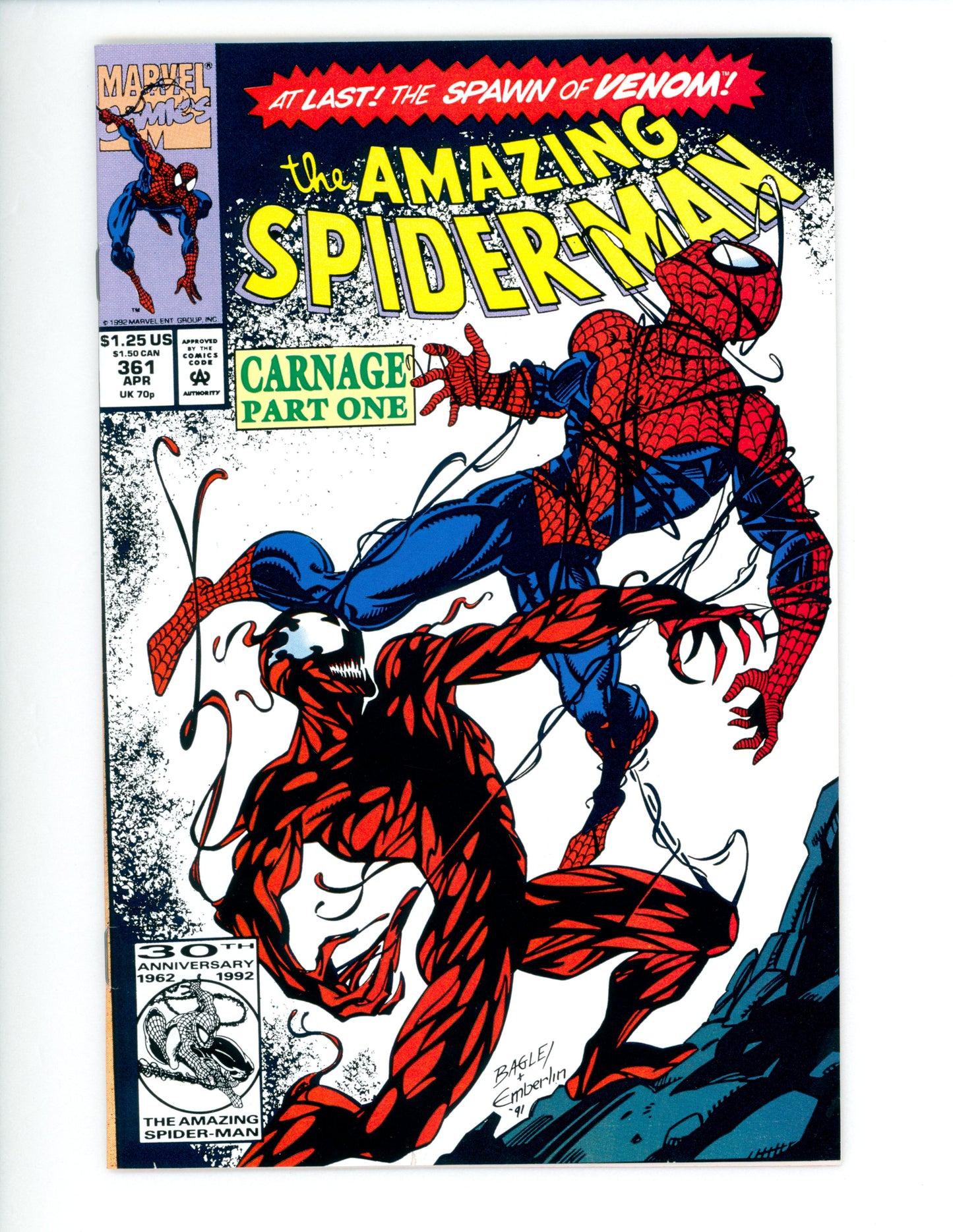 Amazing Spider-Man #361  VF+ 1st App. of Carnage