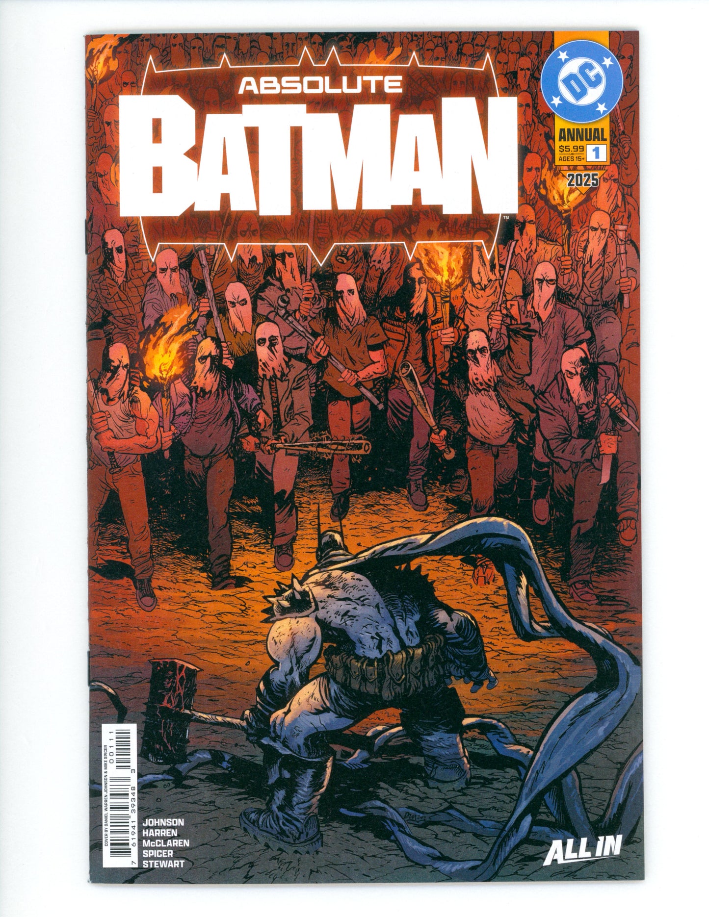 Absolute Batman 2025 Annual #1 Cover A Daniel Warren Johnson  NM