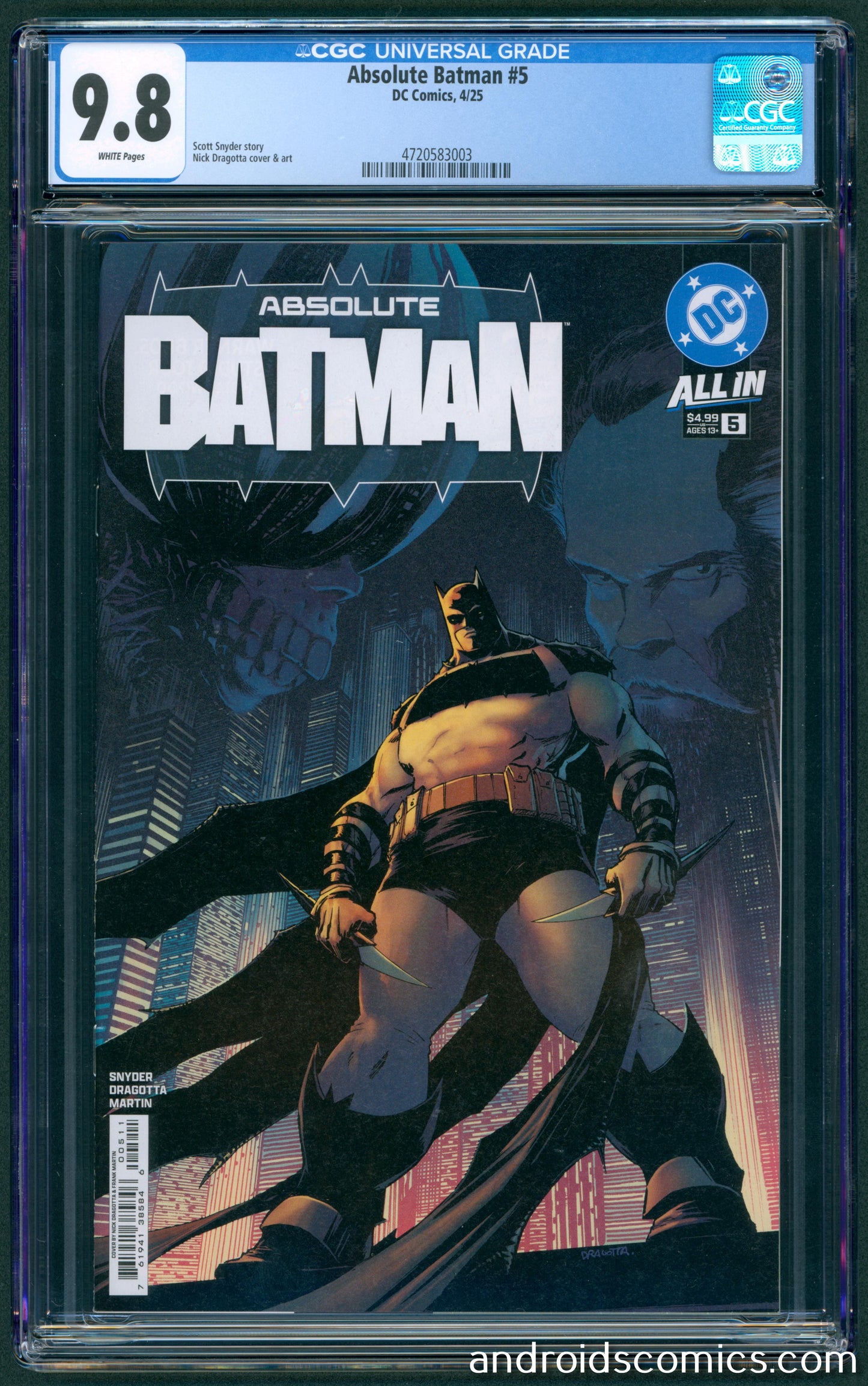 Absolute Batman #5 Cover A Nick Dragotta  CGC 9.8