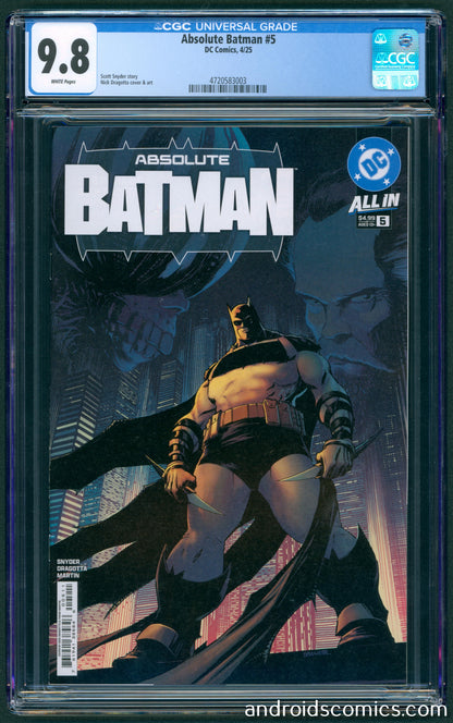 Absolute Batman #5 Cover A Nick Dragotta  CGC 9.8