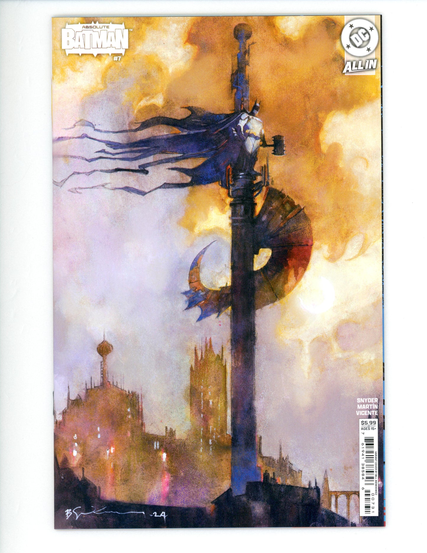 Absolute Batman #7 Cover C Bill Sienkiewicz Card Stock Variant NM