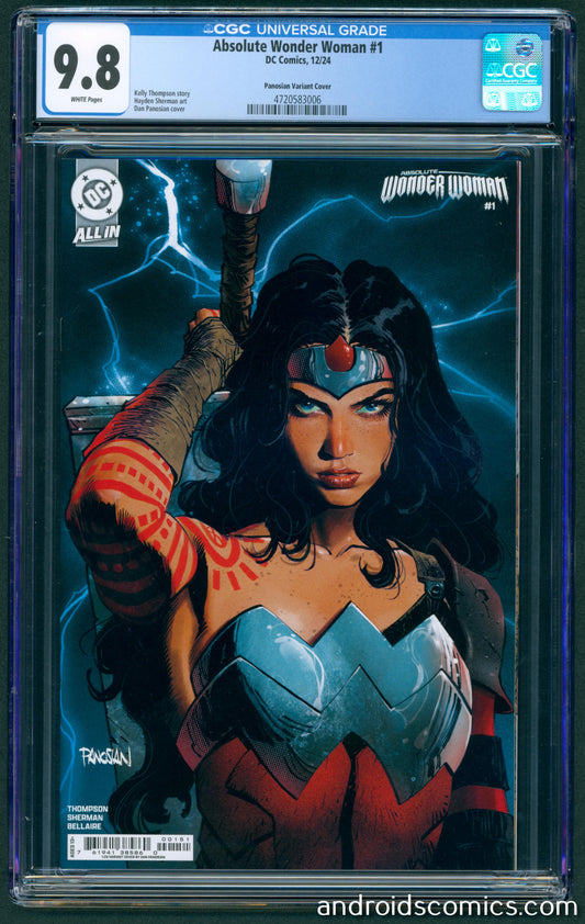 Absolute Wonder Woman #1  1:25 Dan Panosian Variant  CGC 9.8