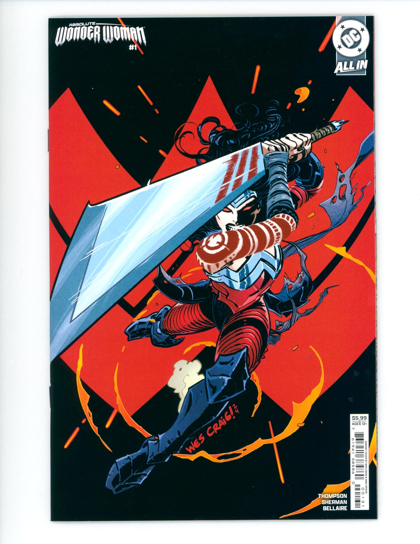 Absolute Wonder Woman #1 Cover B Wes Craig Variant