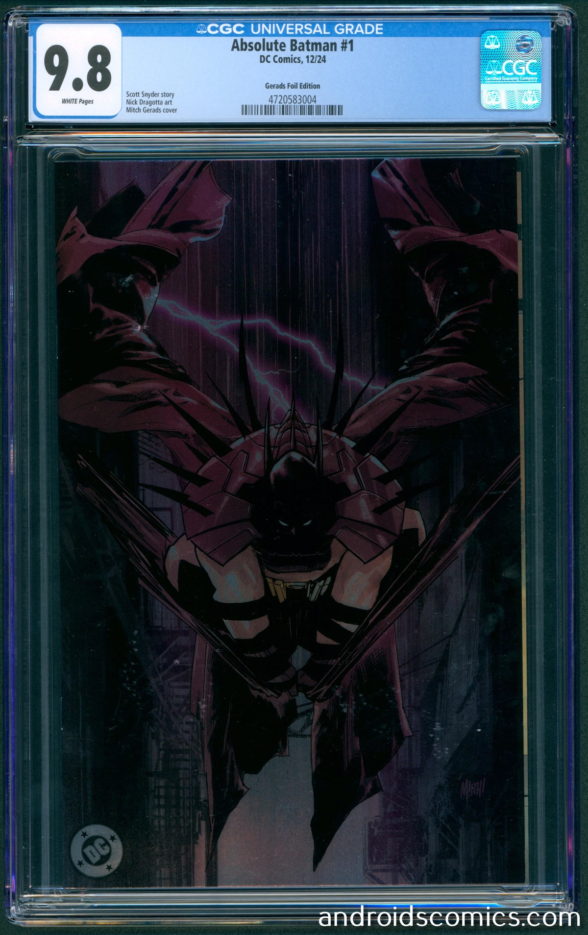 Absolute Batman #1 Cover G 1:50 Mitch Gerads Virgin Variant