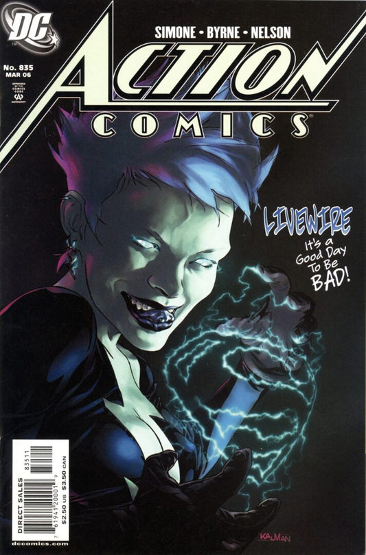Action Comics #835  FN/VF  Origin and 1st appearance of Livewire (Leslie Willis) in DC continuity