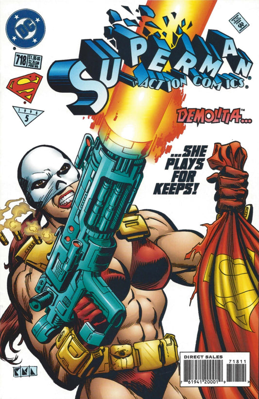 Action Comics #718  VF  1st appearance of Demolitia