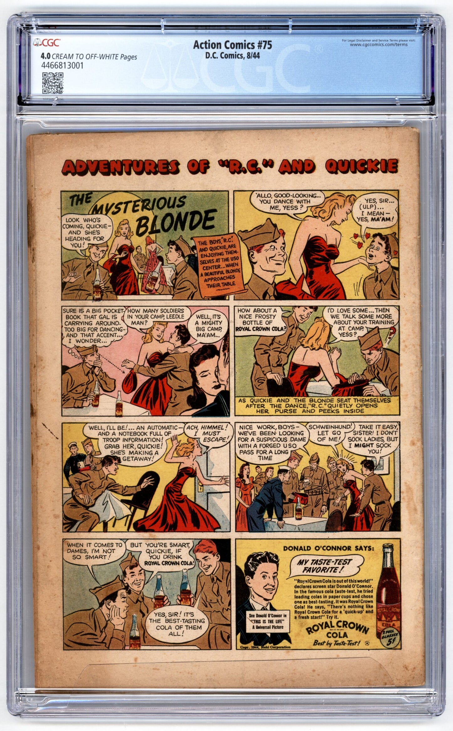 Action Comics #75 CGC 4.0