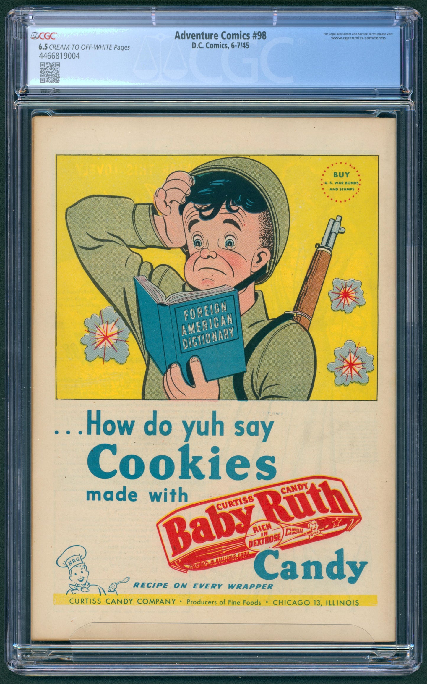 Adventure Comics #98 CGC 6.5