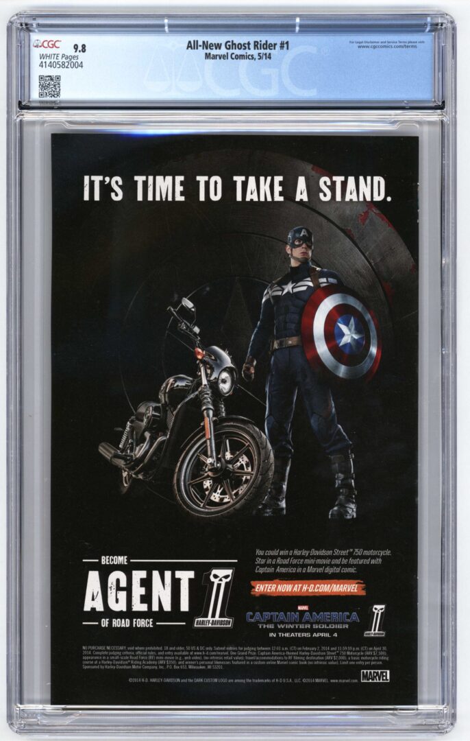 All New Ghost Rider #1  CGC 9.8  1st App. of Robbie Reyes