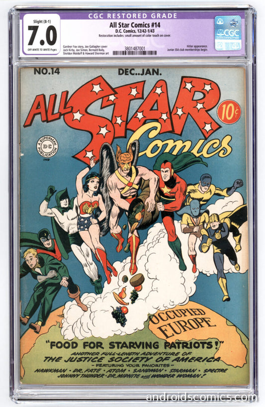All Star Comics #14  CGC 7.0 (Restoration)