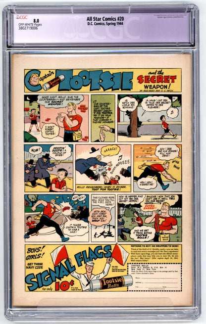 All Star Comics #20  CGC 8.0  Restored