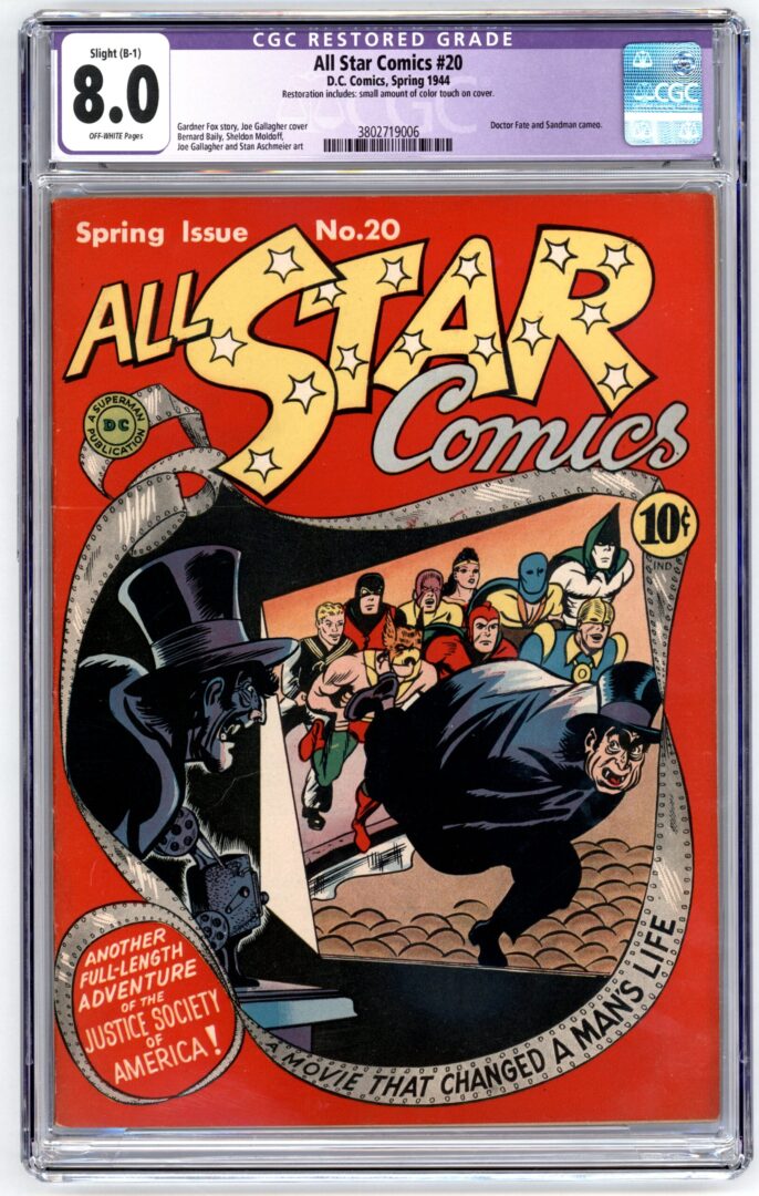 All Star Comics #20  CGC 8.0  Restored