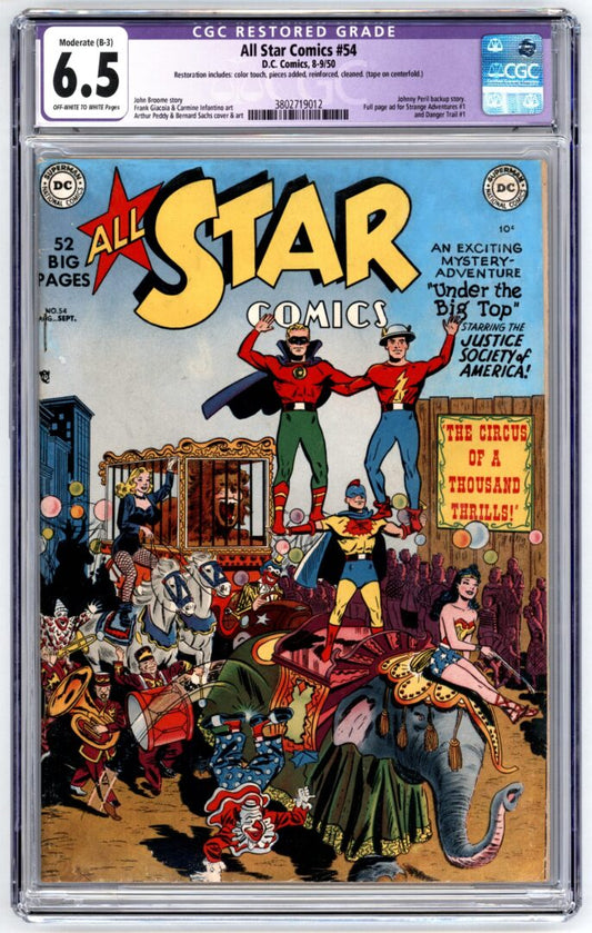 All Star Comics #54  CGC 6.5  Restored