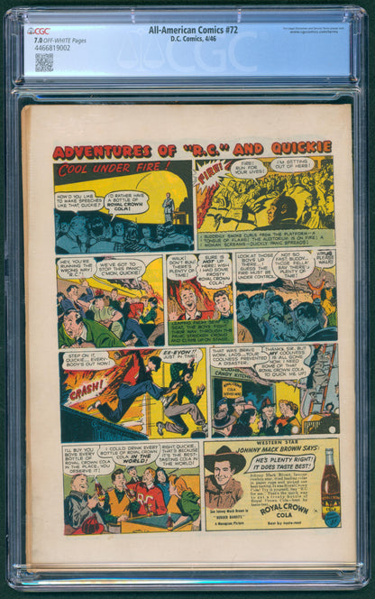 All-Americans Comics #72 CGC 7.0