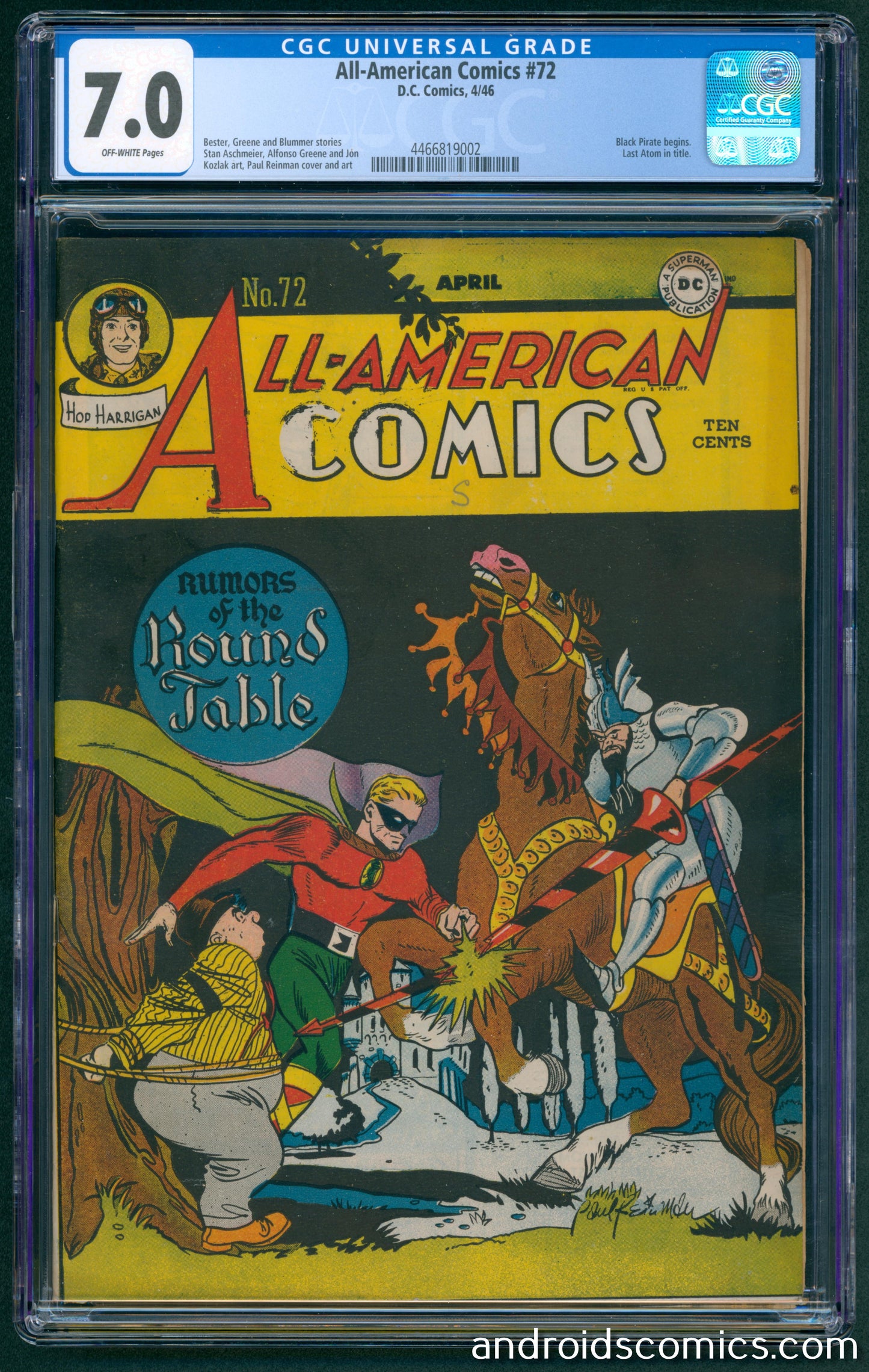 All-Americans Comics #72 CGC 7.0