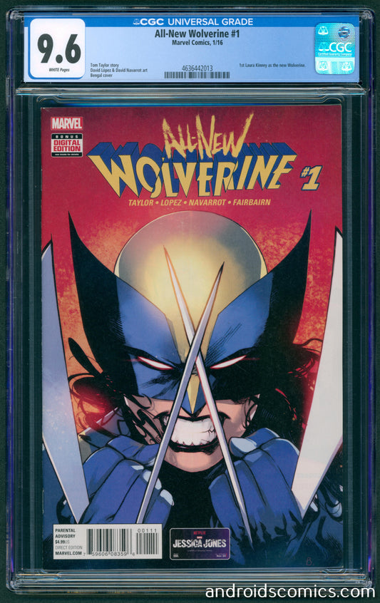All New Wolverine #1  CGC 9.6