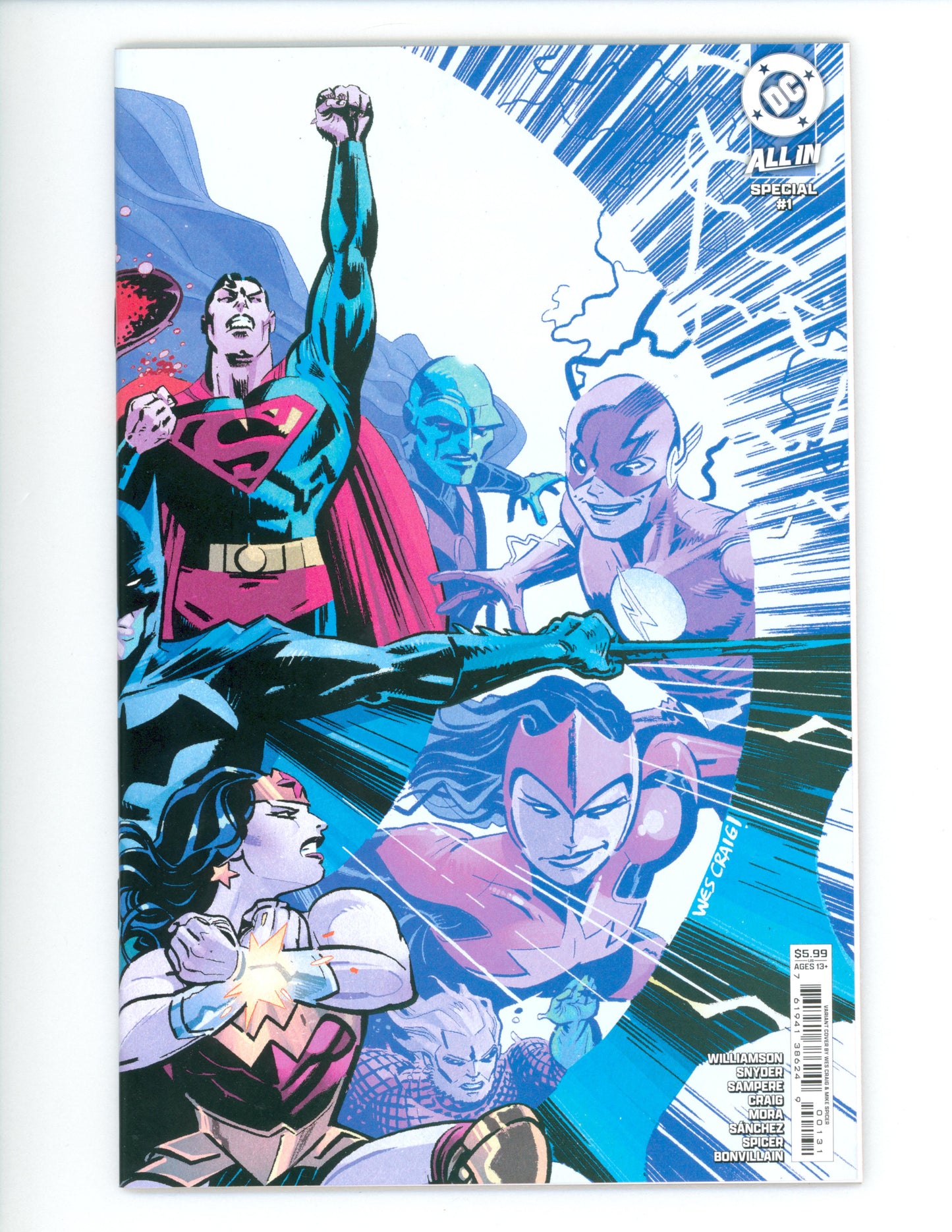 DC All In Special #1 (One Shot) Cover B Wes Craig Wraparound Card Stock Variant NM