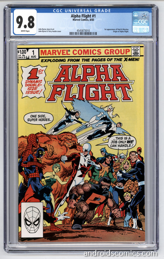 Alpha Flight #1  CGC 9.8  1st App. of Puck
