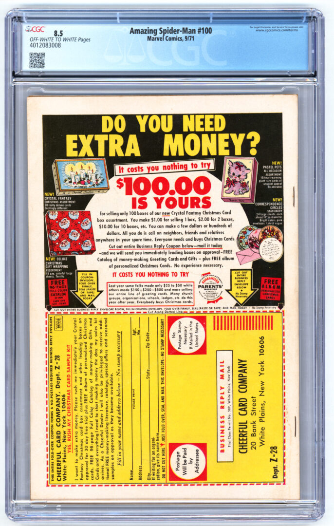 Amazing Spider-Man #100  CGC 8.5