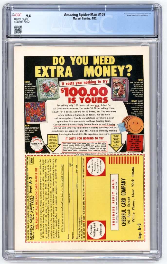 Amazing Spider-Man #107  CGC 9.4