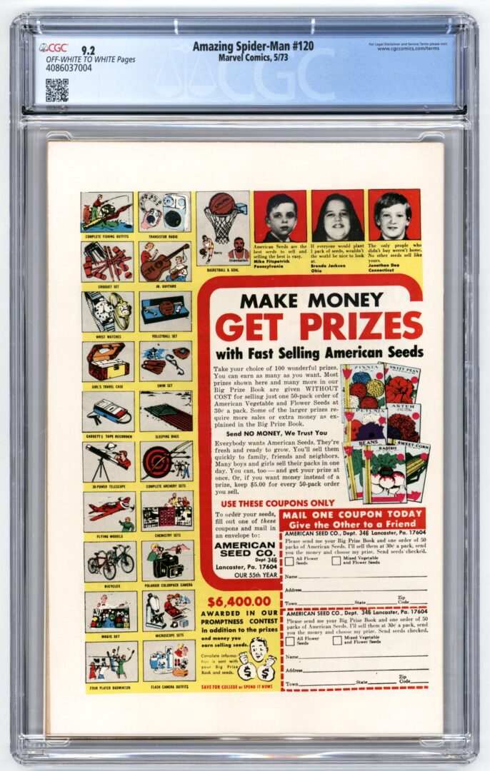 Amazing Spider-Man #120  CGC 9.2