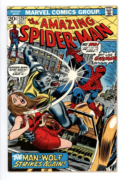 Amazing Spider-Man #125  VG  Origin of the Man-Wolf