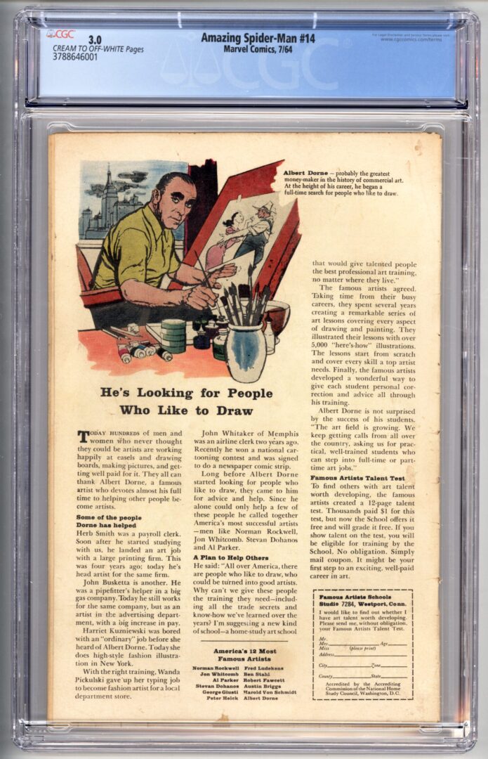 Amazing Spider-Man #14  CGC 3.0  1st appearance of the  Green Goblin
