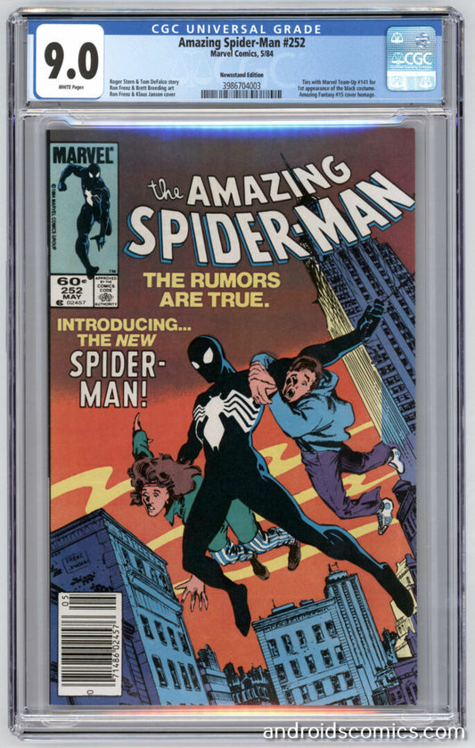Amazing Spider-Man #252  CC 9.0  Newsstand Edition