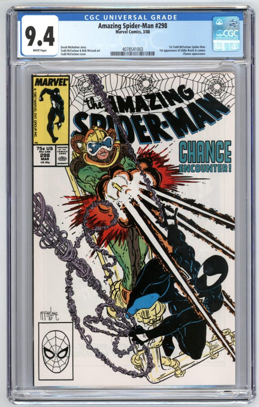 Amazing Spider-Man #298  CGC 9.4  1st appearance of Eddie Brock in cameo
