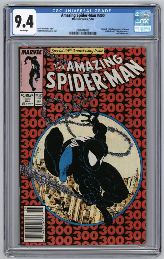 Amazing Spider-Man #300  CGC 9.4  Newsstand  Origin and 1st appearance of Venom