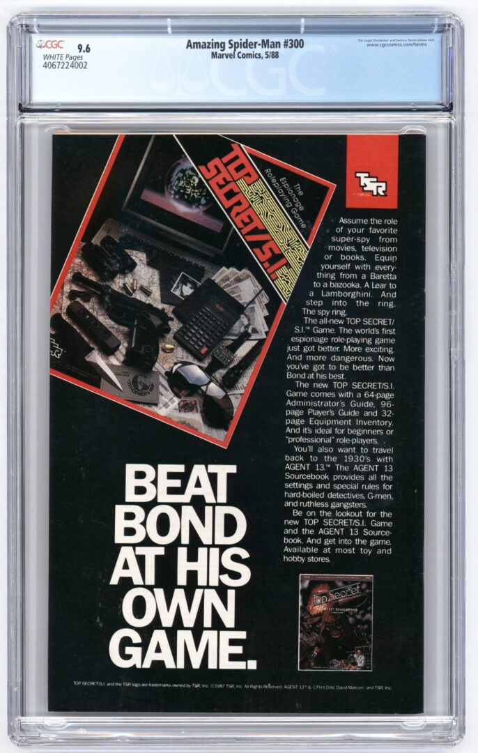 Amazing Spider-Man #300  CGC 9.6  Origin and 1st appearance of Venom