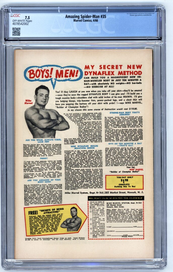 Amazing Spider-Man #35  CGC 7.5  2nd appearance of Molten Man