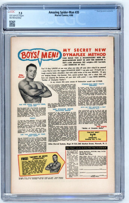 Amazing Spider-Man #35  CGC 7.5  2nd appearance of Molten Man
