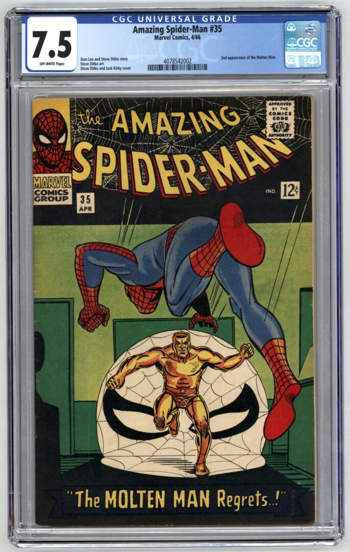 Amazing Spider-Man #35  CGC 7.5  2nd appearance of Molten Man