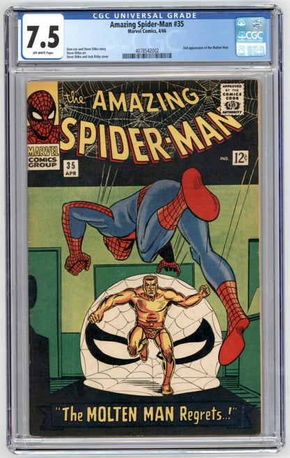 Amazing Spider-Man #35  CGC 7.5  2nd appearance of Molten Man