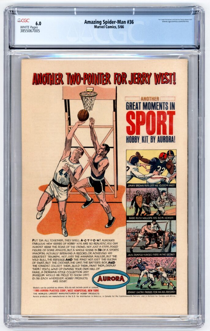 Amazing Spider-Man #36  CGC 6.0  Origin and 1st Appearance of the Looter