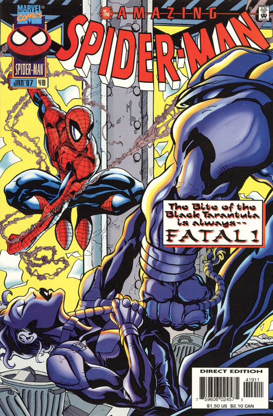 Amazing Spider-Man #419  VF 1st cameo appearance of Black Tarantula