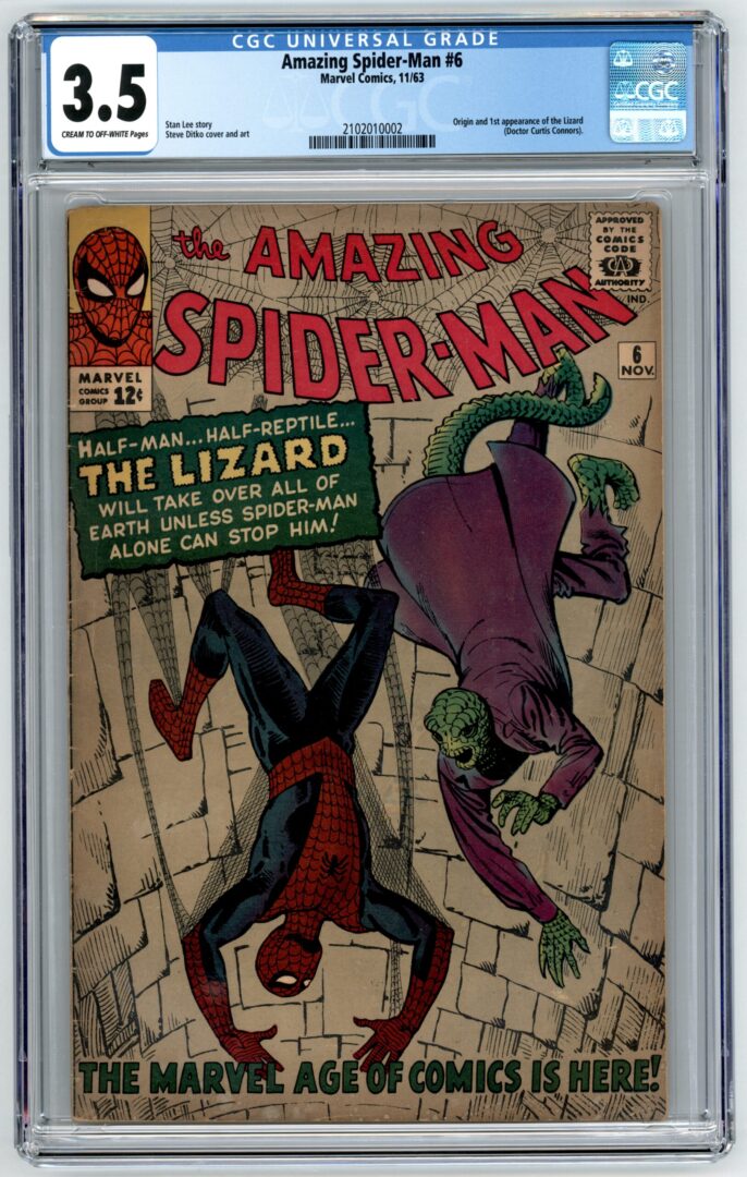 Amazing Spider-Man #6  CGC 3.5  Origin & 1st appearance of the Lizard