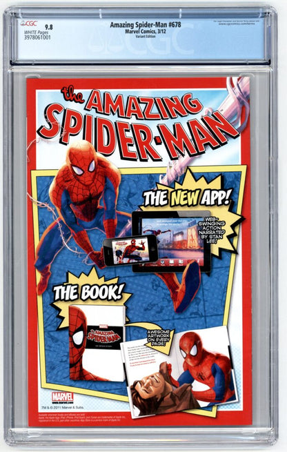 Amazing Spider-Man #678  Variant  CGC 9.8
