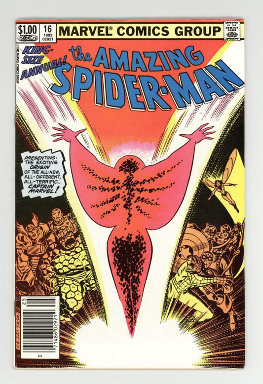 Amazing Spider-Man Annual #16  FN  1st appearance of Captain Marvel (Monica Rambeau)