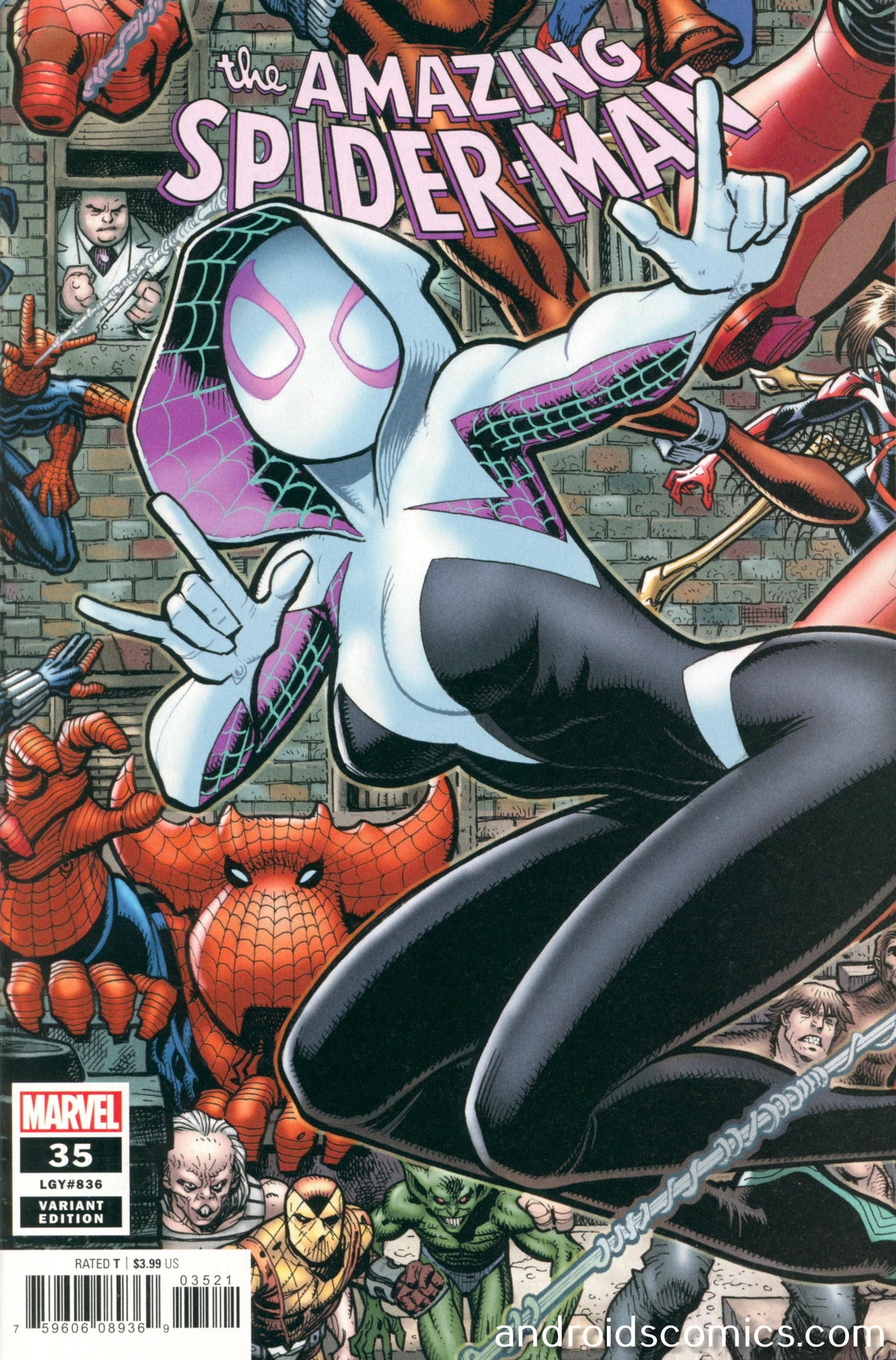 Amazing Spider-Man #35 Art Adams Connecting Variant 2099