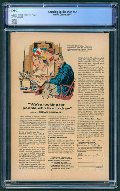 Amazing Spider-Man #42  CGC 7.0