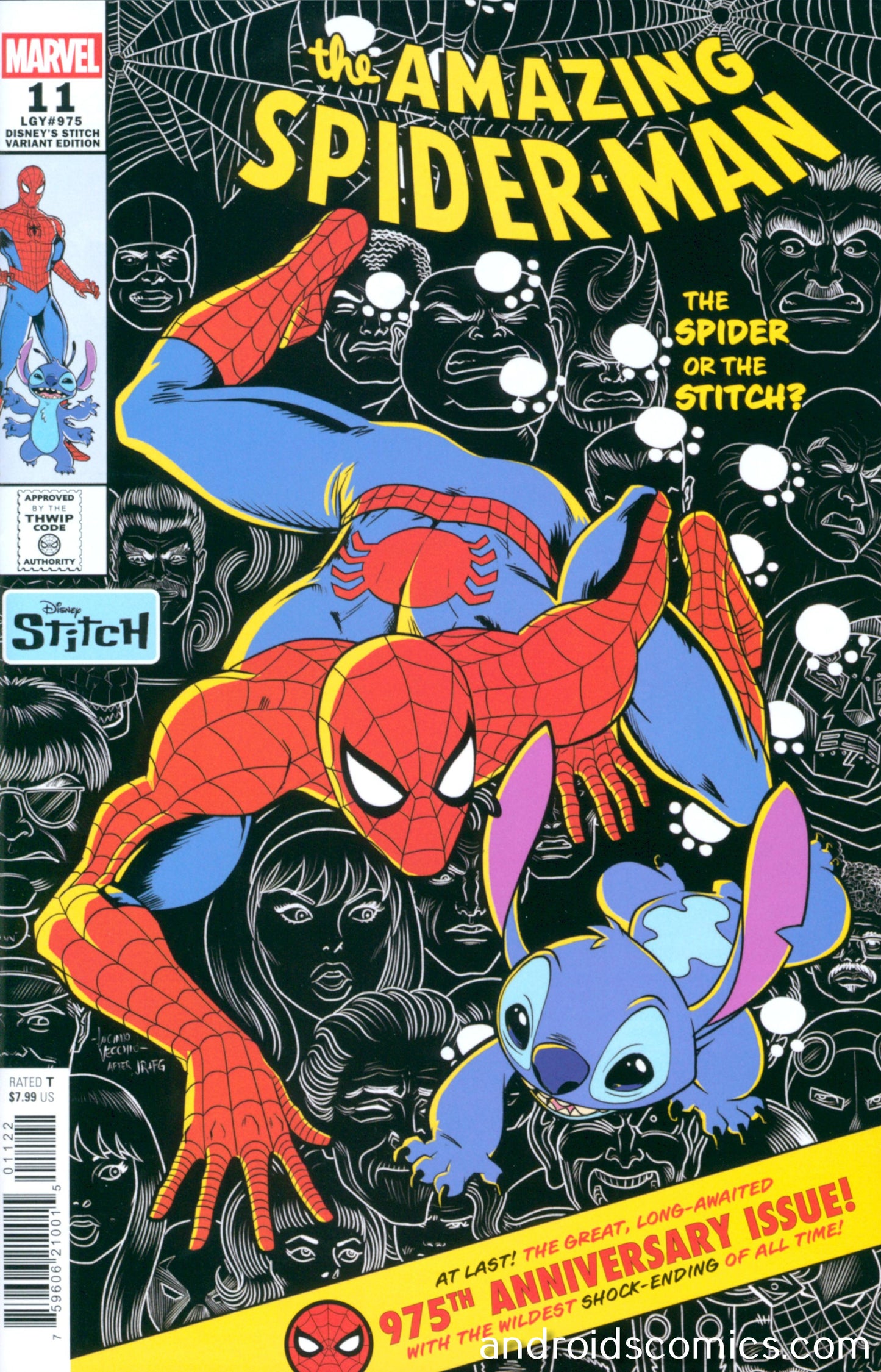 Amazing Spider Man #11 Luciano Vecchio Disney Stitch Variant