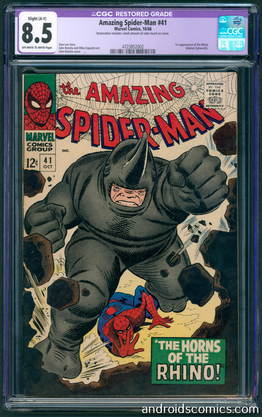 Amazing Spider-Man #41 CGC 8.5  1st App. of the Rhino