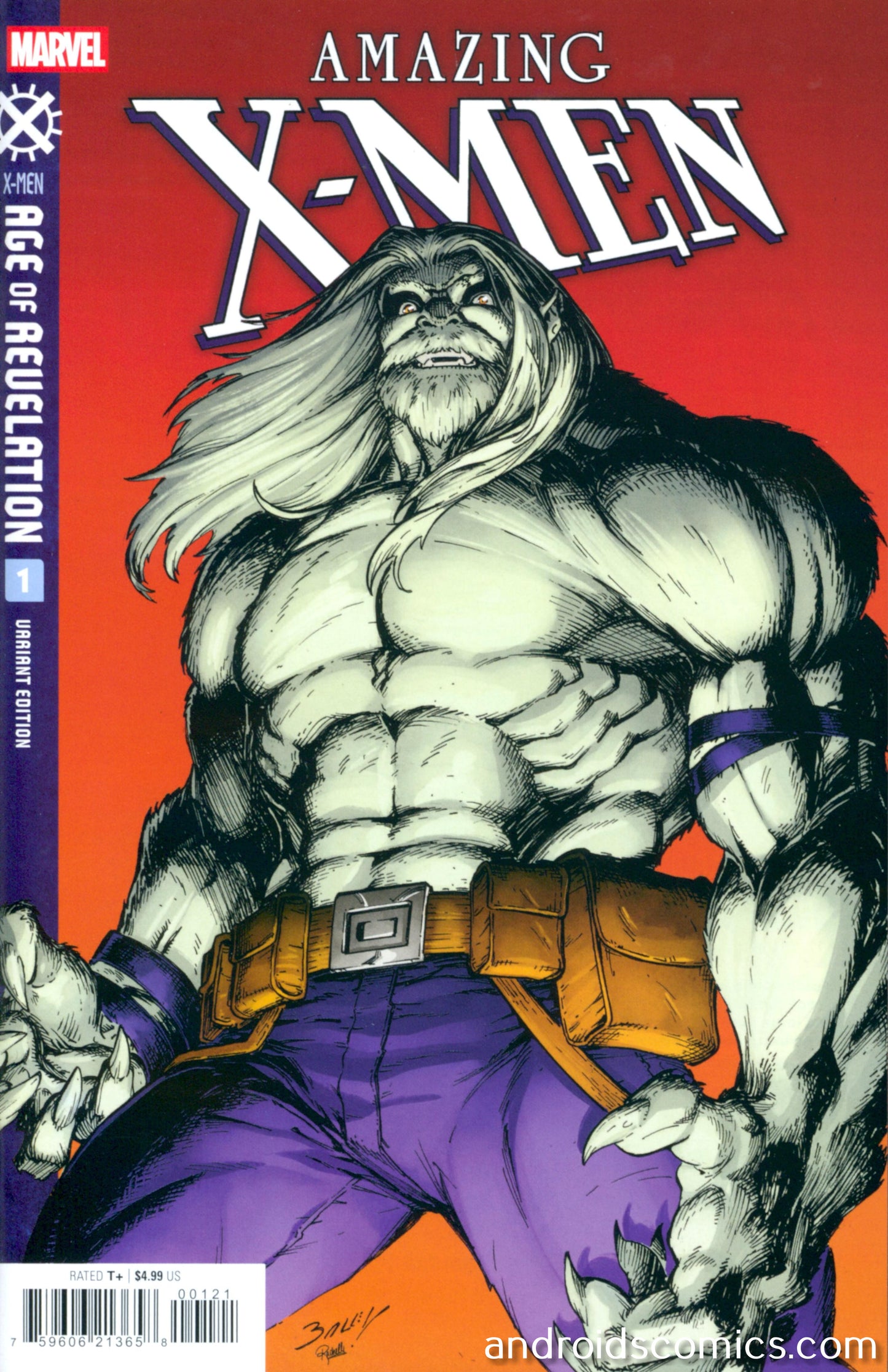 Amazing X Men #1 Mark Bagley Beast Variant [Aor]