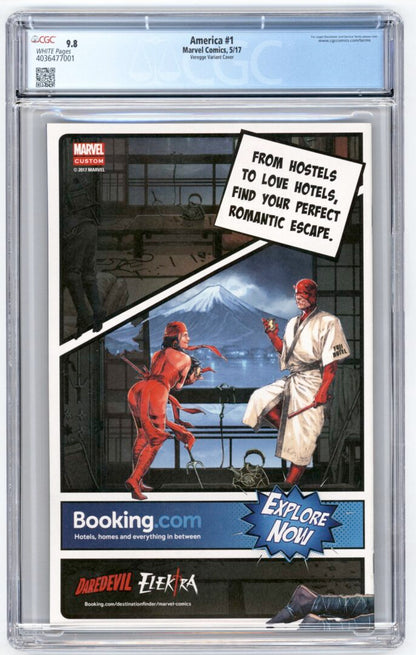 America #1  CGC 9.8 1st Print  Veregge Variant