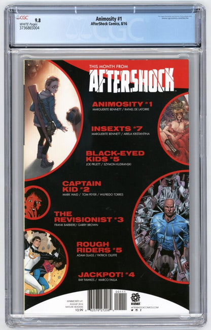 Animosity #1  CGC 9.8  1st App. of Jesse & Sandor