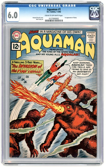 Aquaman #1  CGC 6.0  1st appearance of Quisp